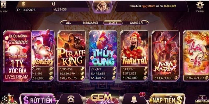 Thông tin về siêu phẩm game slots gemwin siêu đình đám